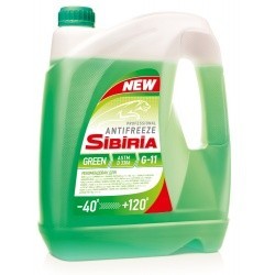 SIBIRIA антифриз -40 зеленый 10кг